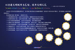 创建文明城市 绽开文明之花展板
