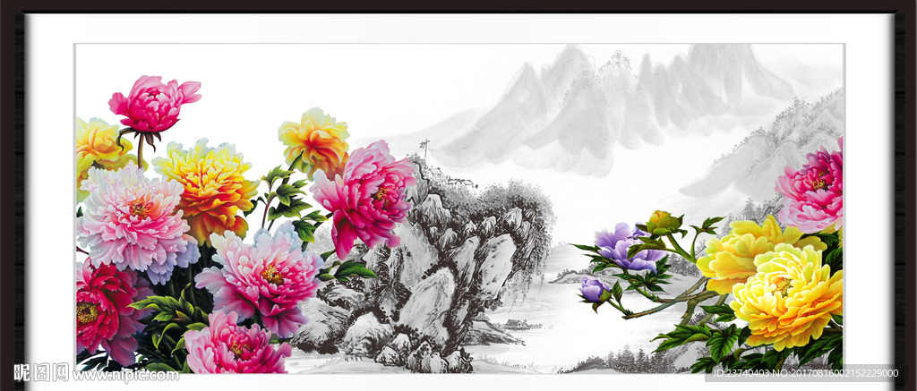 国画牡丹