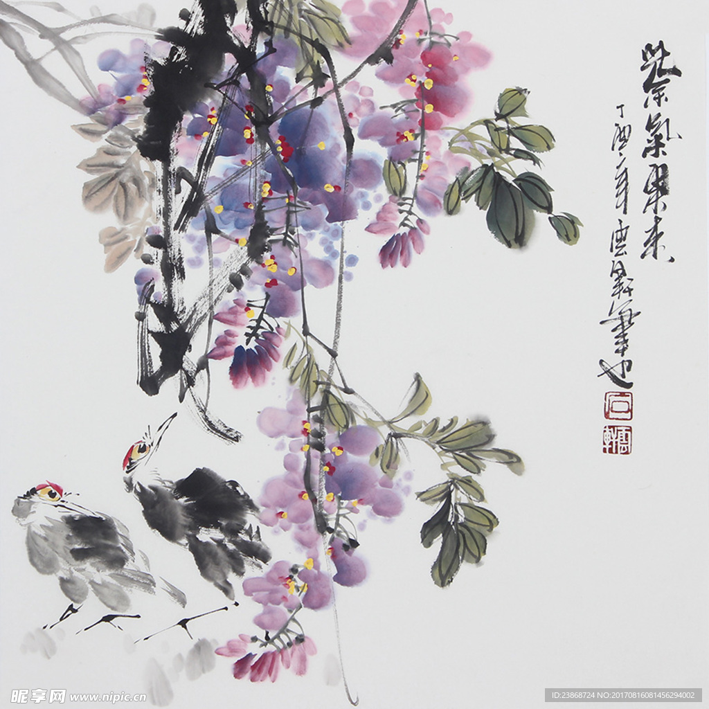 水墨花卉