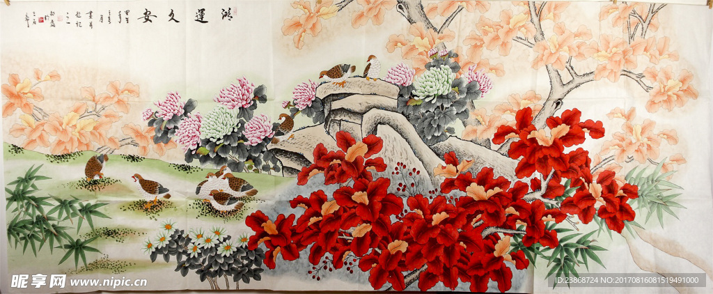 国画护鸟
