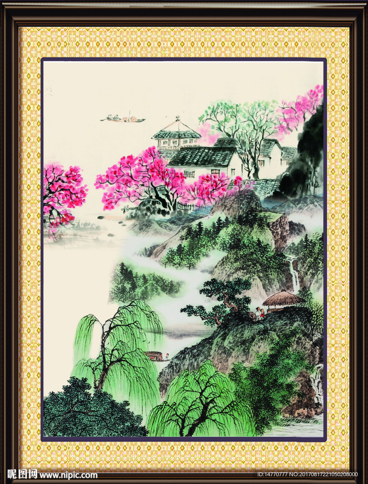 竖幅国画
