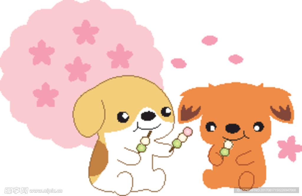 卡通小狗