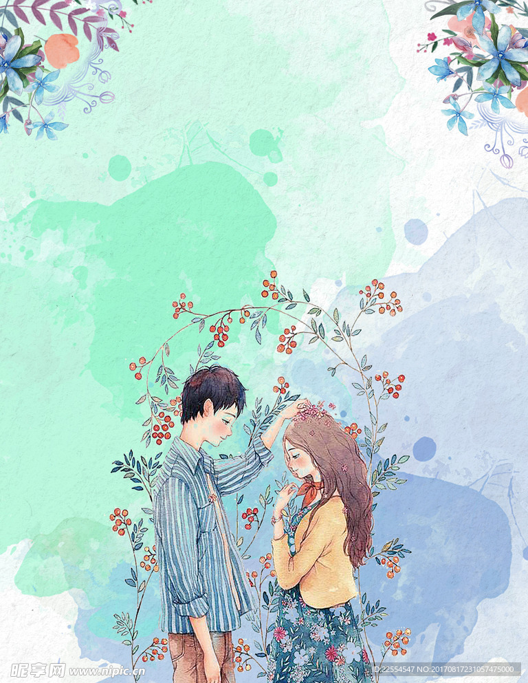 七夕清新服装促销