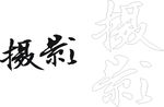摄影艺术字矢量图