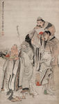 清 任伯年 人物图轴