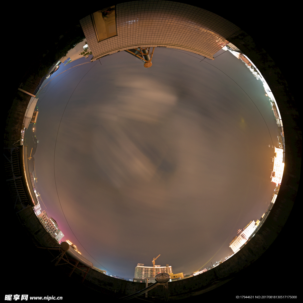 忻城夜晚天空全景