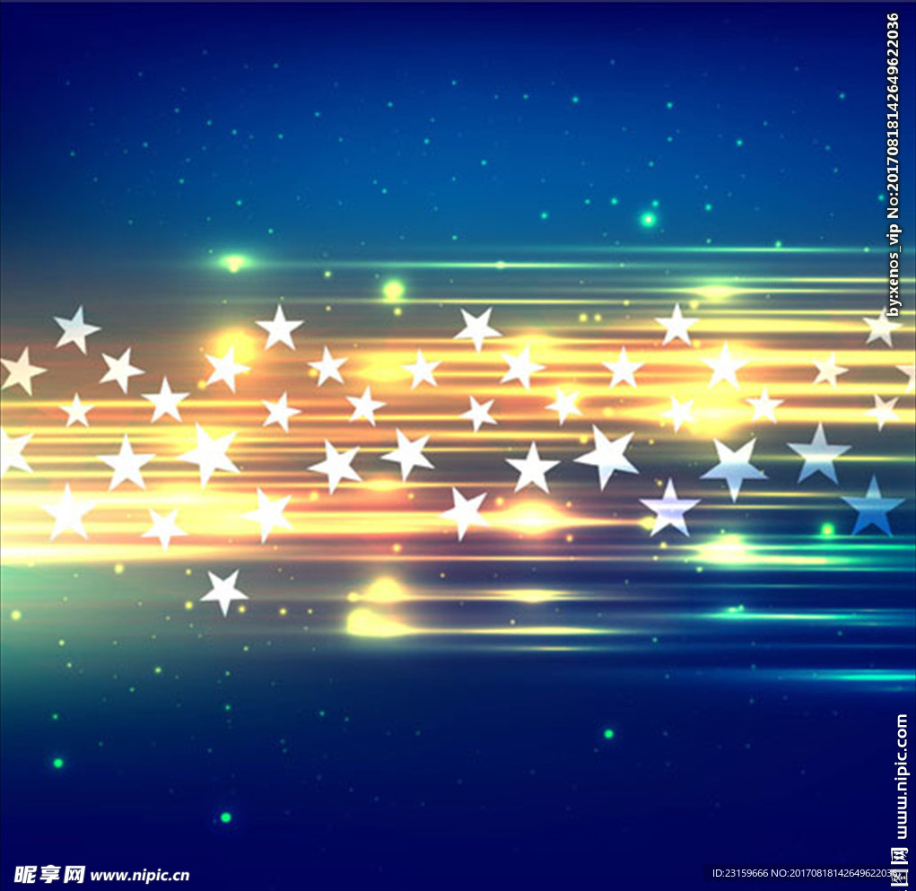 五彩缤纷的星星炫彩背景
