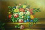 美丽的鲜花油画