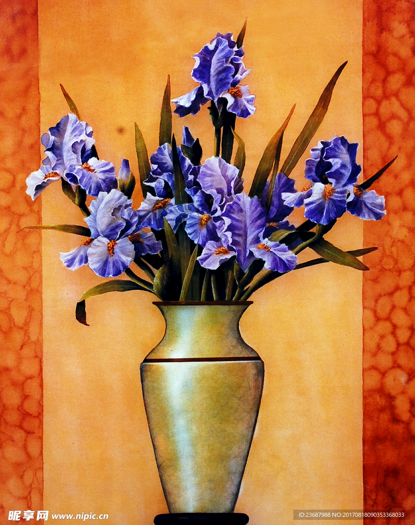 美丽的鲜花油画