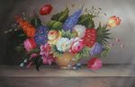 美丽的鲜花油画