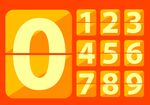 金色数字设计