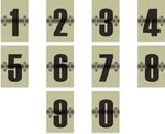 日历数字设计