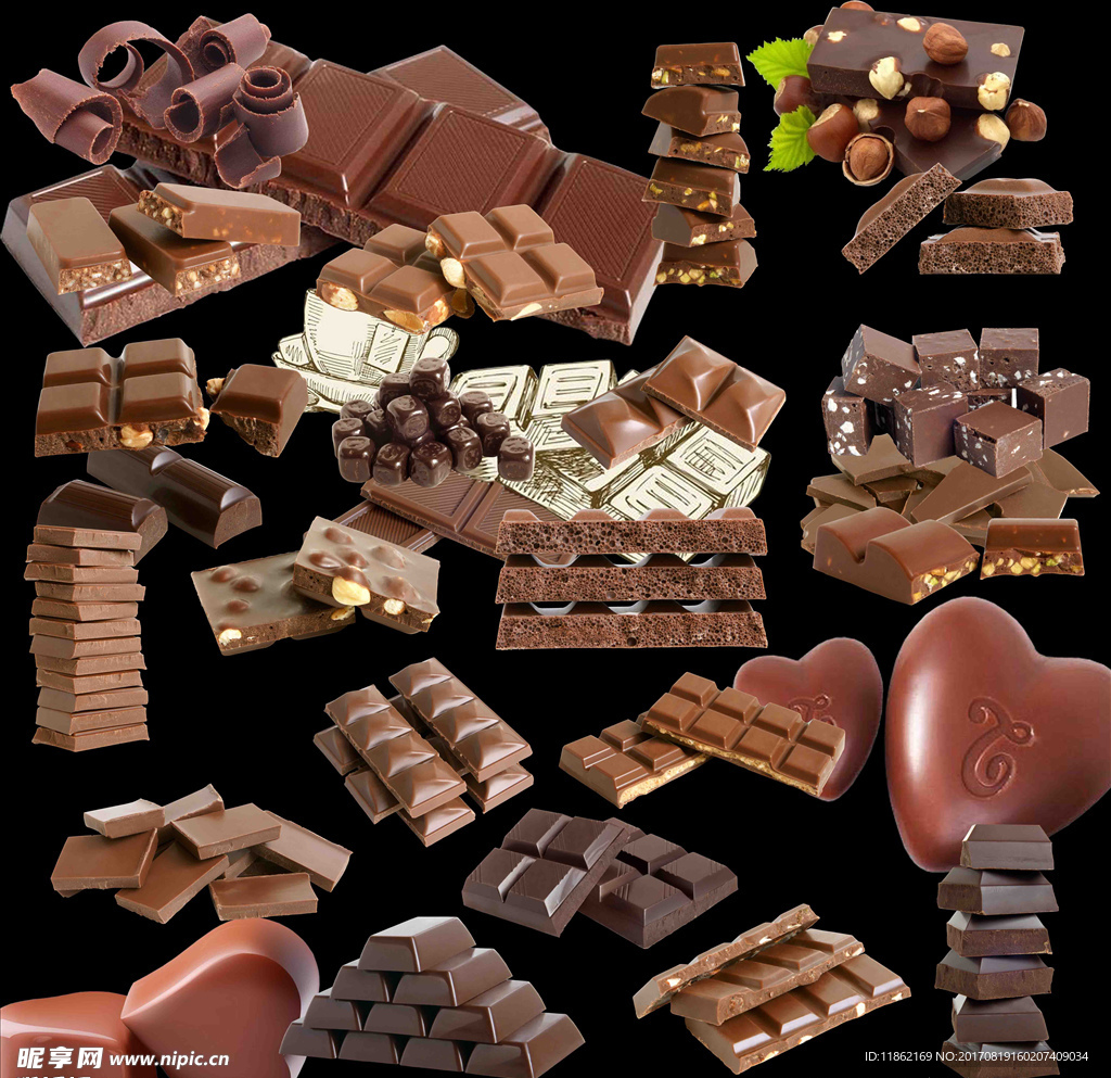 巧克力高清分层素材