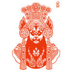 京剧人物剪纸