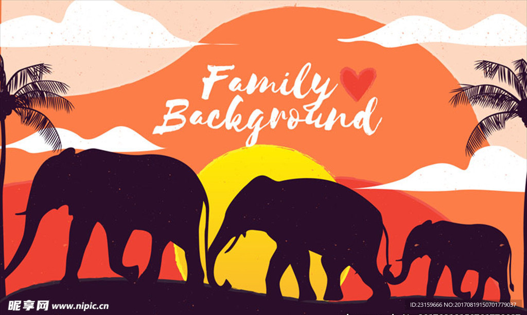 日落大象家庭背景