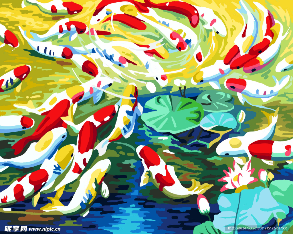 油画鱼