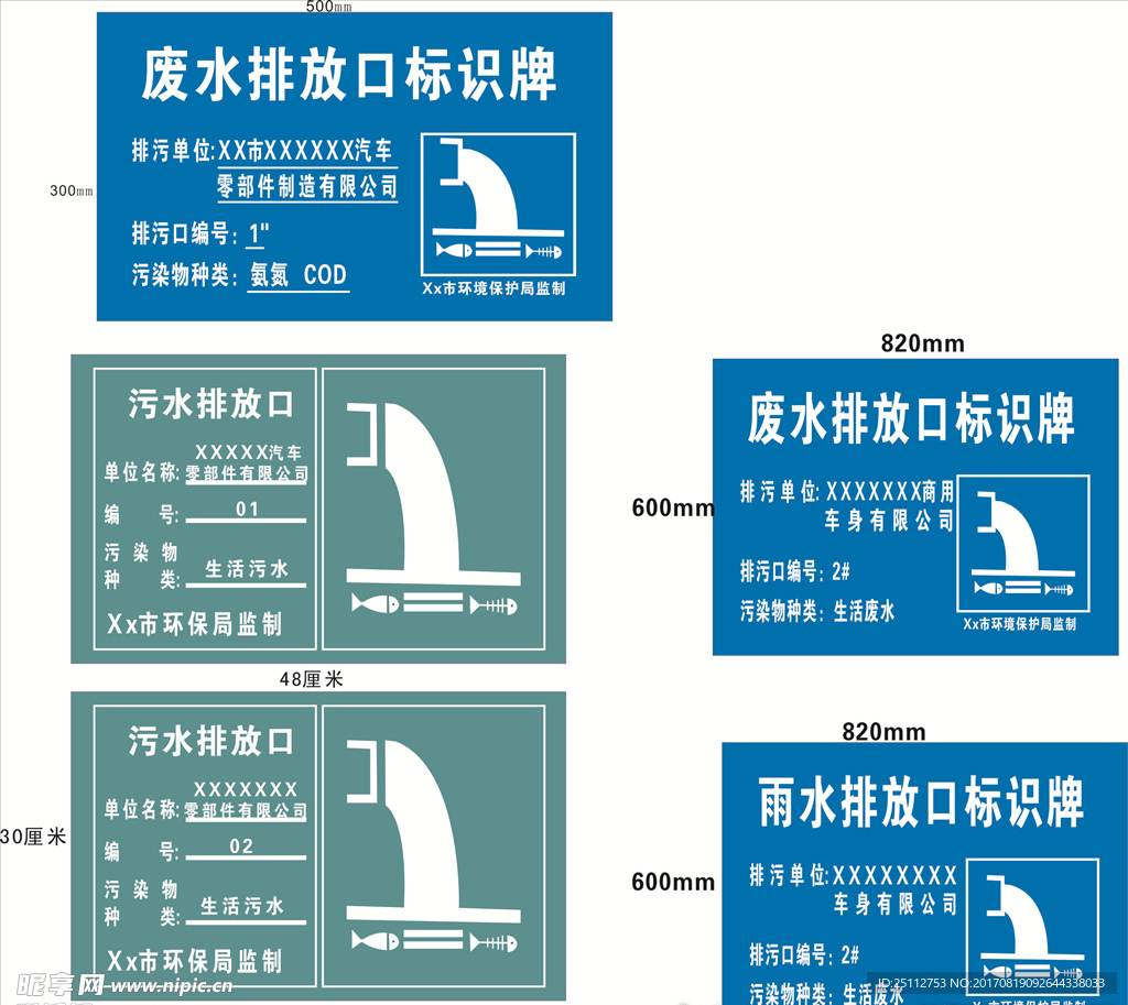 污水排放口标识牌