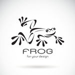 黑色抽象青蛙logo矢量素材