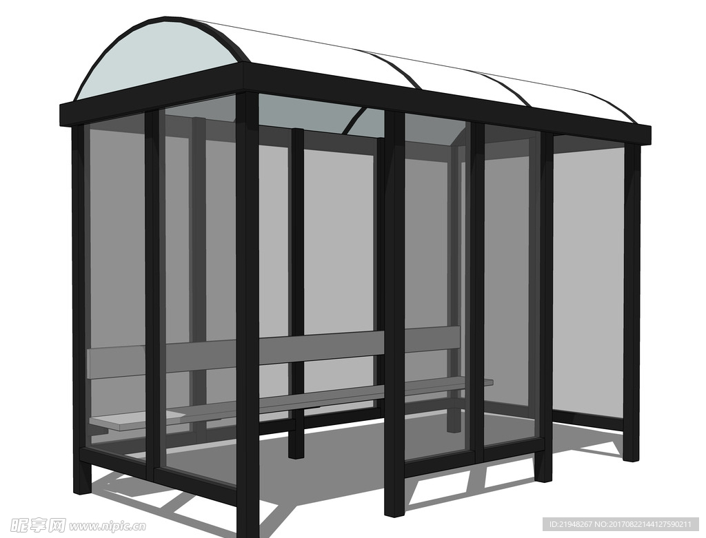 su候车亭模型