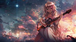 弹吉他的小女孩