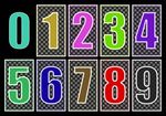 彩色数字设计