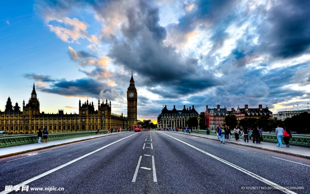 英国街景道路摄影