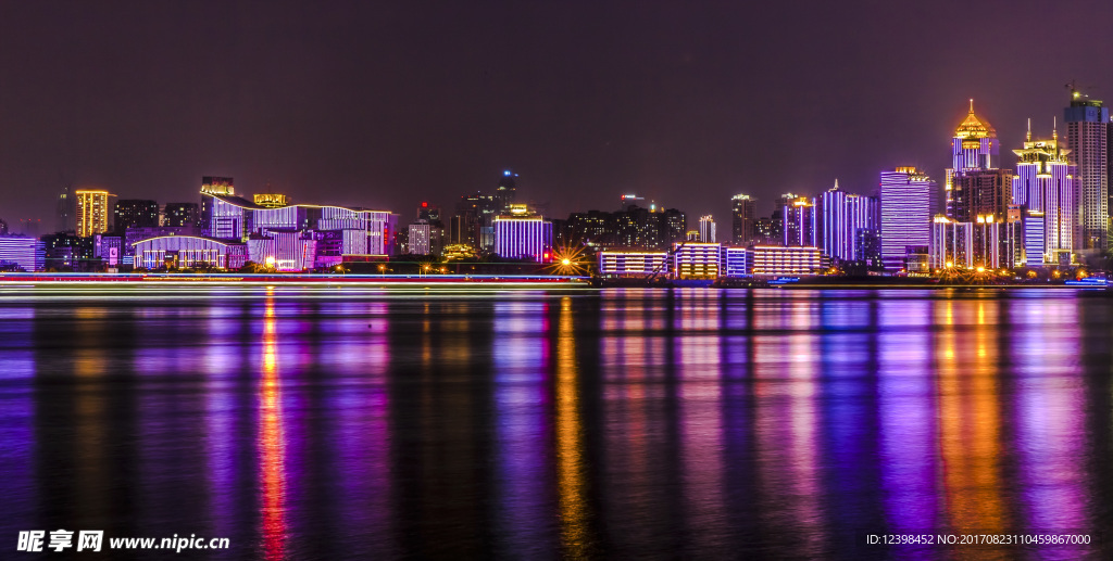 美丽的武汉夜景