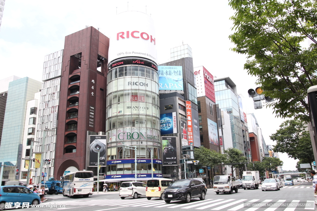 日本银座街景