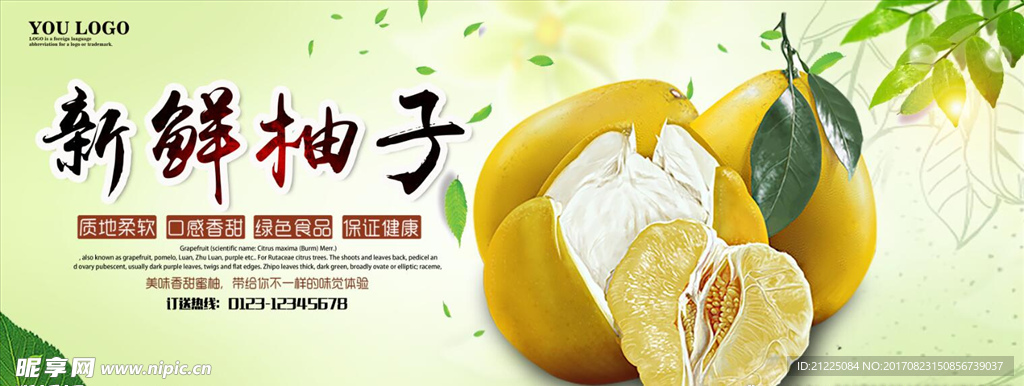 柚子海报展板设计