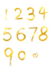 金色数字