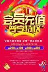 会员充值尊享特权海报设计