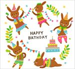 可爱的小兔子祝你生日快乐