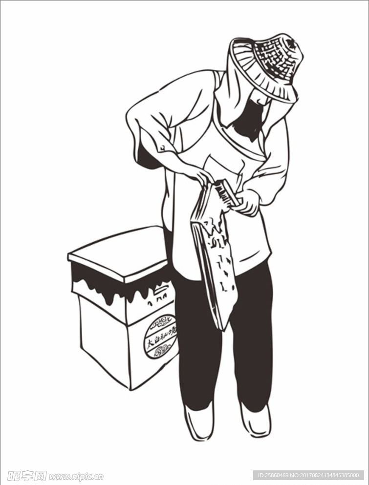 采蜜农民
