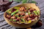 土鸡炖凉粉