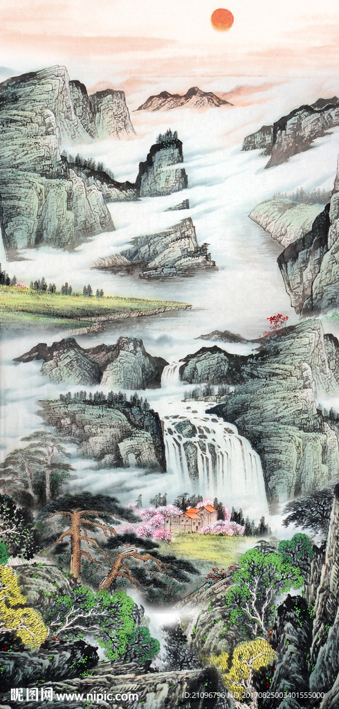 国画山水玄关