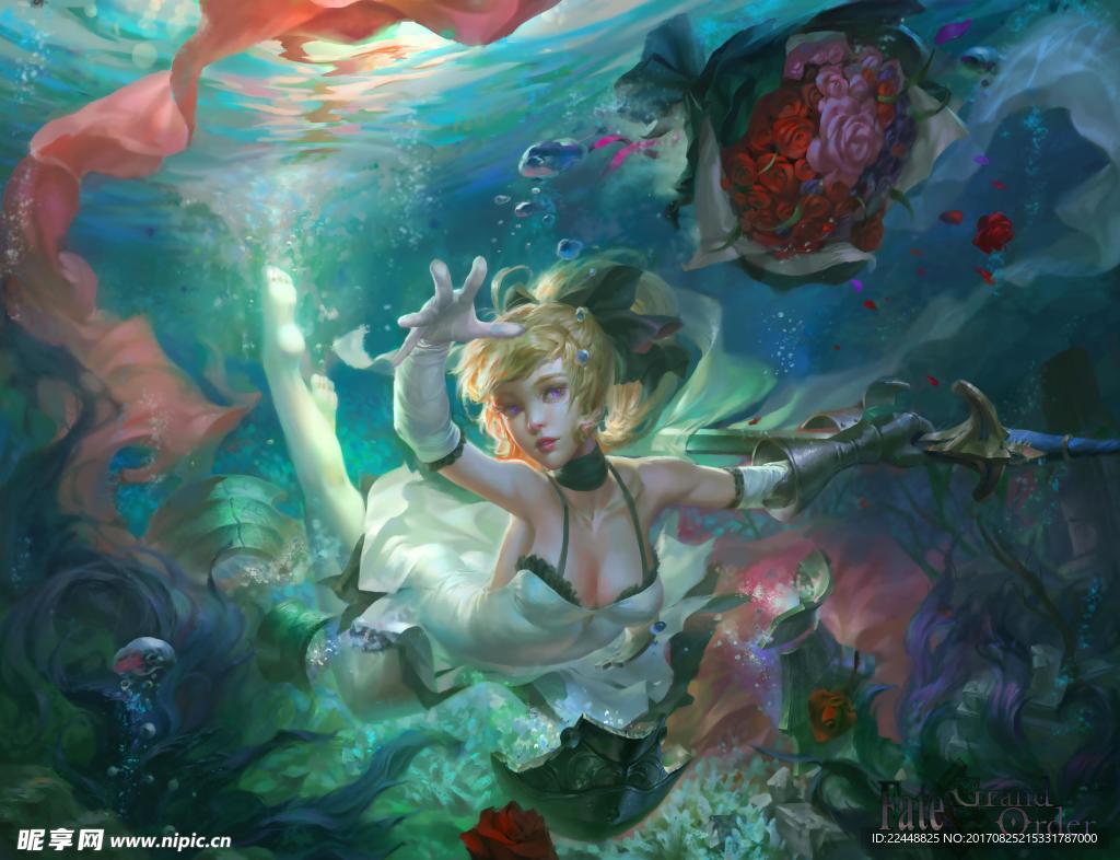 水中美女