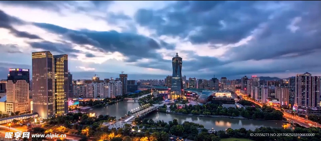 浙江杭州城市人文旅游实拍
