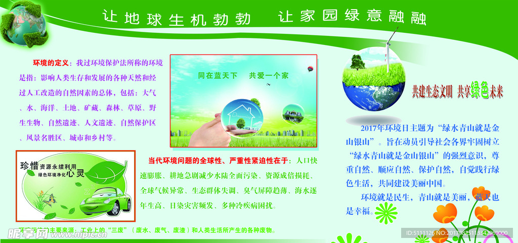 环保展板