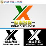 X字母logo