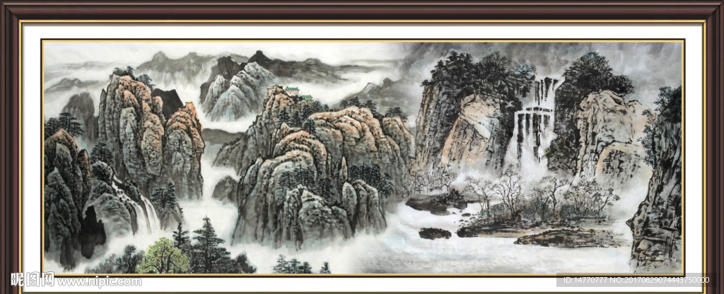 巨幅山水画