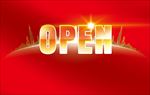 开盘开业open字样
