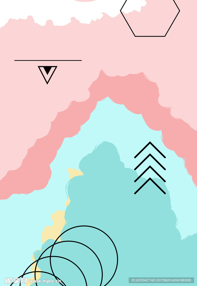 纯色渐变创意素材海报