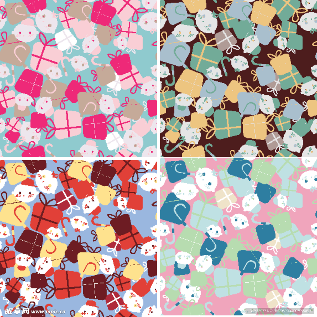 礼品卡通头像时尚背景