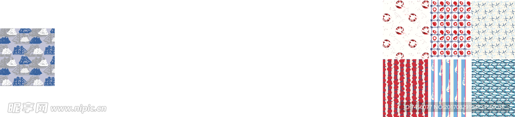 竖线海星花纹背景