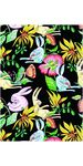 手绘兔子花朵花卉四方连续底纹