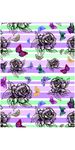 蝴蝶花朵花卉四方连续底纹