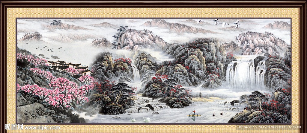巨幅山水画