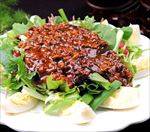 肉酱拌鹅蛋