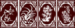 梅兰竹菊窗花