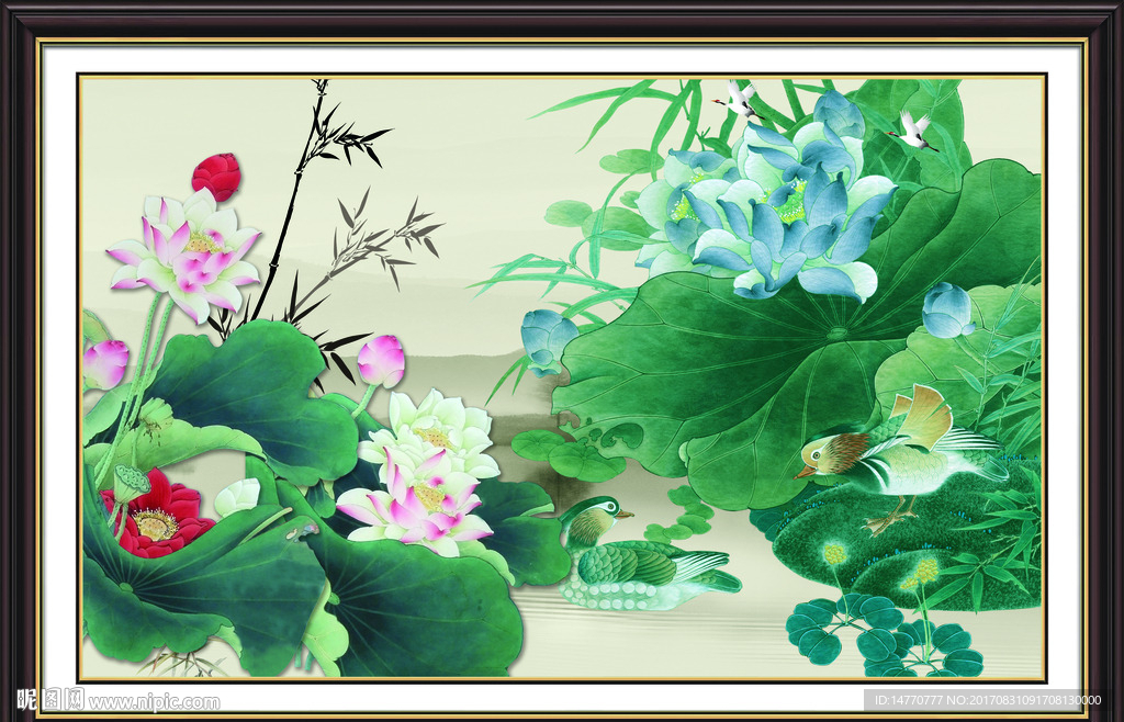 荷花图